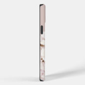 Delicaat Beige Witte Waterverf Bloemen Monogram Case-Mate iPhone Case (Achterkant / Rechts)