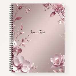Delicaat Roze Bloemen Notitieboek