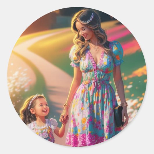 Delicado recuerdo ronde sticker (Voorkant)