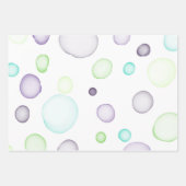 Délicat arc-en-ciel couleurs feuilles papier d'emb (Devant 3)