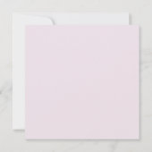 Délicat Bouquet Baptême Invitation (Dos)