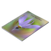Délicat Carnet naturel de fleurs violettes (Côté gauche)