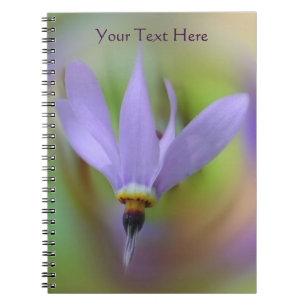 Délicat Carnet naturel de fleurs violettes