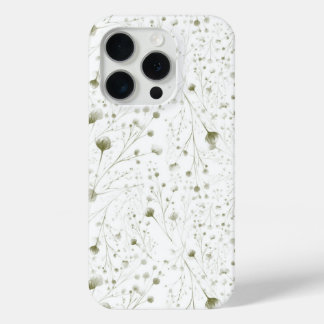 Délicat coque iphone de fleurs vertes avec Botani 