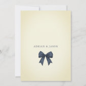 Délicat Eucalyptus Faire-part de mariage de verdur (Dos)