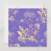 Délicat Floral Invitation à la douche nuptiale (Dos)