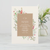 Délicat Mariage Fleur sauvage de Cartes Botaniques (Debout devant)