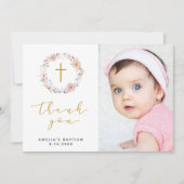 Délicat Merci floral et coton (Devant)