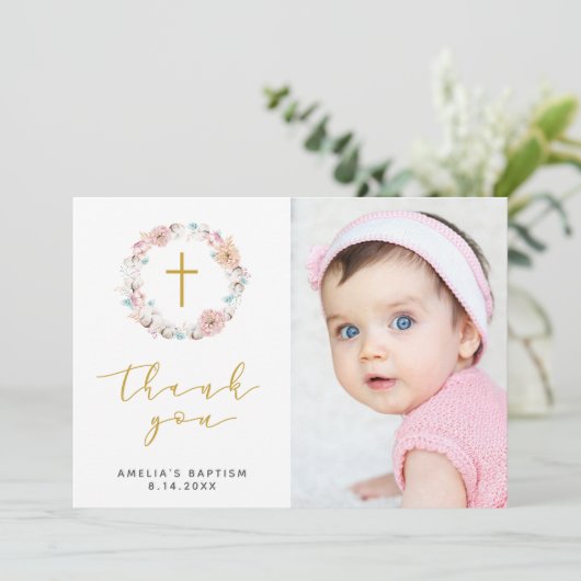 Délicat Merci floral et coton (Debout devant)