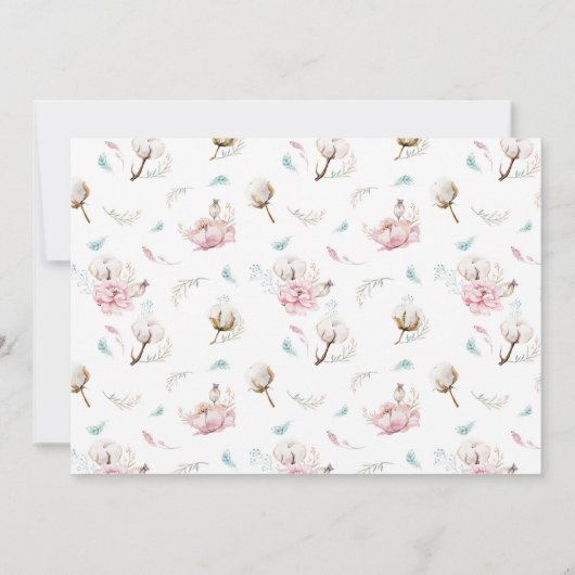 Délicat Merci floral et coton (Dos)