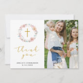 Délicat Merci floral et coton (Devant)