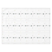 Délicat Motif d'hiver moderne nappe blanche (Devant (Horizontal))