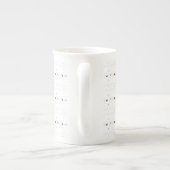 Délicat Motif d'hiver simple Mug de spécialité bla (Dos)