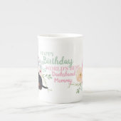 Délicat os Chine DACHSHUND maman Anniversaire Mug (Devant)