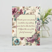 Délicat Pastel Summer Floral Invitation Modèle (Debout devant)