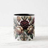 Délicat pétales Roses Mug (Centre)