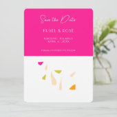 Délicat plat botanique Enregistrer la carte de dat (Debout devant)