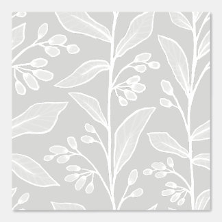 Délicat Reverie Botanique L7 Grand Mur Plante Blan