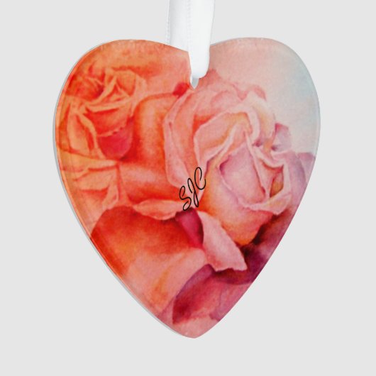 DÉLICAT ROSE VALENTINE ORNAMENT (devant)