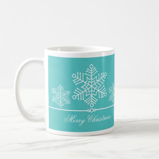 Délicat Snowflakes Mug de Noël (Gauche)
