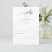Délicat Verdure et Mariage Or RSVP (Debout devant)