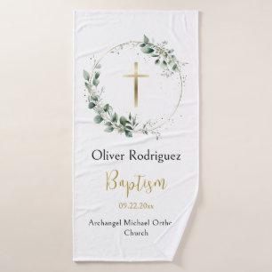 Délicat Verdure Wreath Orthodoxe Baptême Cadeau