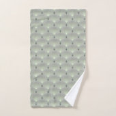 Délicat vert et gris, art déco. (Serviette à main)