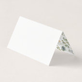 Delicate Anemone bouquet elegant Wedding Visitekaartjes (Achterkant)