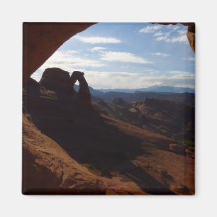 Delicate Arch door Rock Window bij Arches Magneet