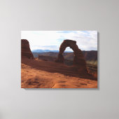 Delicate Arch I in Arches National Park Canvas Afdruk (Voorkant)