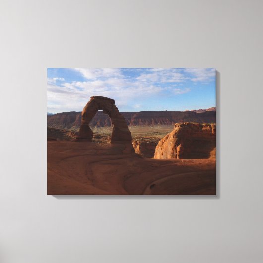 Delicate Arch II in Arches National Park Canvas Afdruk (Voorkant)