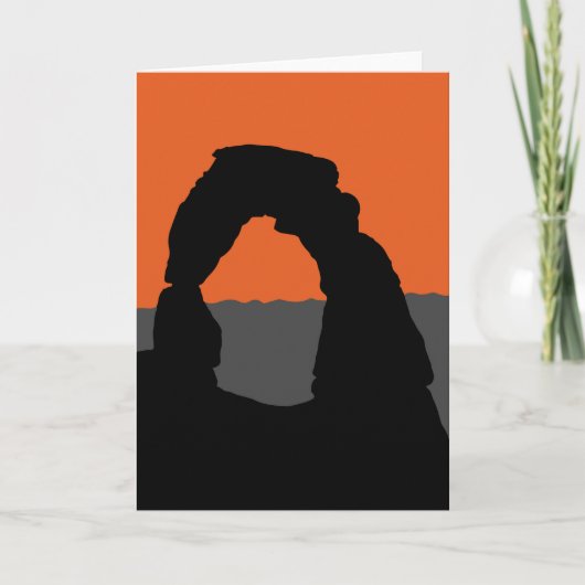 Delicate Arch in Arches National Park - Utah, VS Kaart (Voorkant)