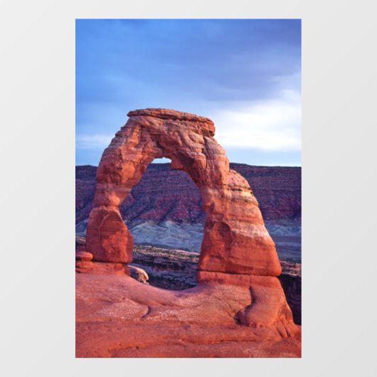 Delicate Arch in Arches National Park - Utah, VS Raamsticker (Vel)