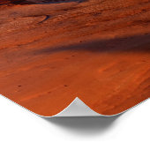 Delicate Arch op zonsondergang met sneeuw bedekt L Poster (Hoek)