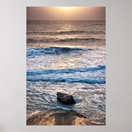 Delicate Beach Sunset Poster (Voorkant)
