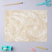 Delicate Beige Acanthus laat weefselpapier Tissuepapier (Craft)