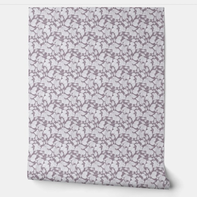Delicate Berry Outline Wall Paper Behang (Afrollen)