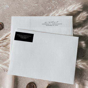 Delicate Black Calligraphy Wedding