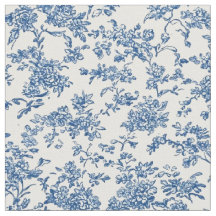 Delicate Blau Bloem Motief