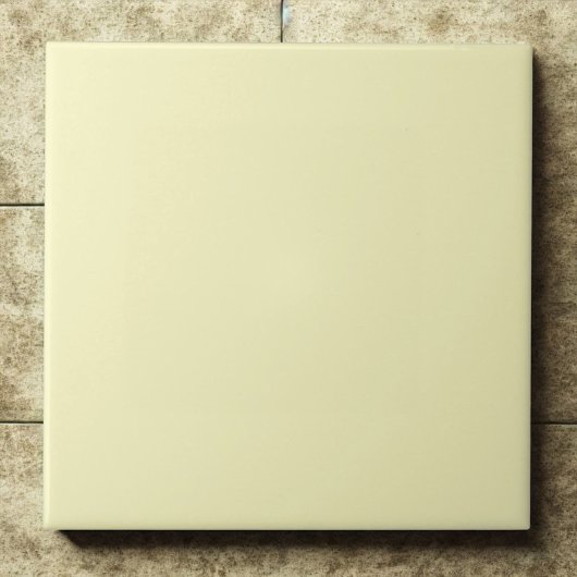 Delicate Bleek Crème Geel Gelukzaligheid #f9f6c1 Tegeltje