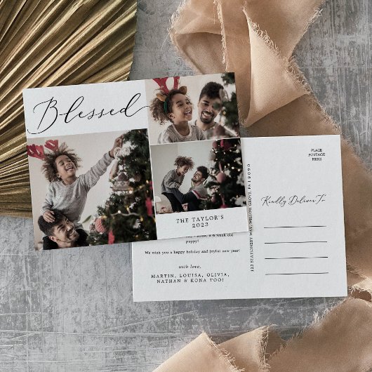 Delicate Blessed 3 fotoserie — nieuwsbrief Feestdagenkaart