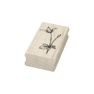Delicate Bloem Stem Art Stempel