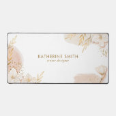 Delicate Bloemen gepersonaliseerd Bureaumat (Voorkant)