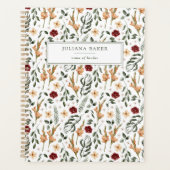 Delicate Bloemen gepersonaliseerd Planner (Voorkant)