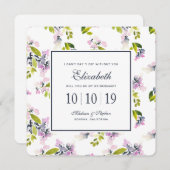 Delicate Bloemenaquarel - Bruidsmeisje Kaart (Voorkant / Achterkant)