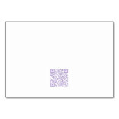 Delicate bloemstuk zitplaats toewijzing kaart (Achterkant)