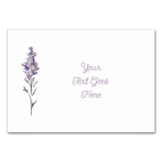 Delicate bloemstuk zitplaats toewijzing kaart (Voorkant)