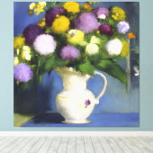 Delicate Blooms Muurdecoratie Canvas Afdruk (Insitu (Houten vloer))