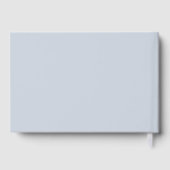 Delicate Blue Floral Wedding Gastenboek (Achterkant)