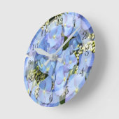 Delicate Blue Lacecap Hydrangea  Ronde Klok (Hoek)